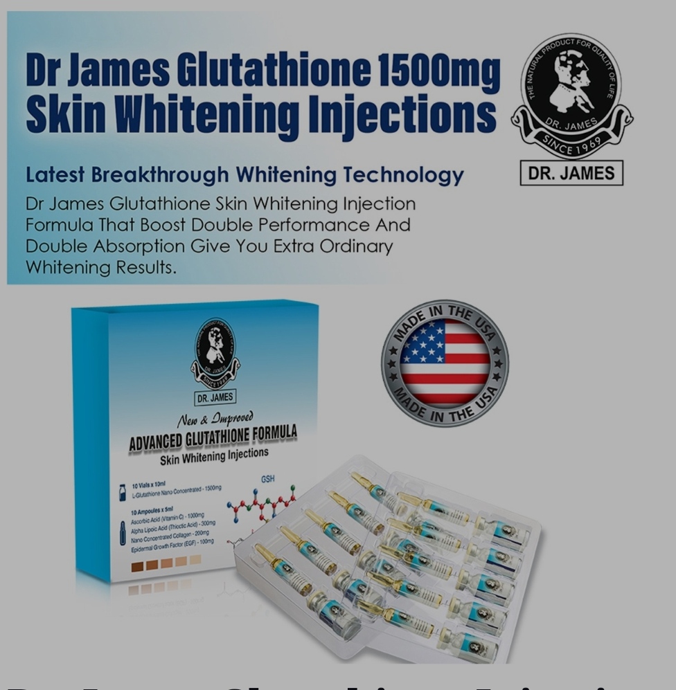 Dr. James Glutathione Injection 1500mg Glutathione Skin Whitening Injections