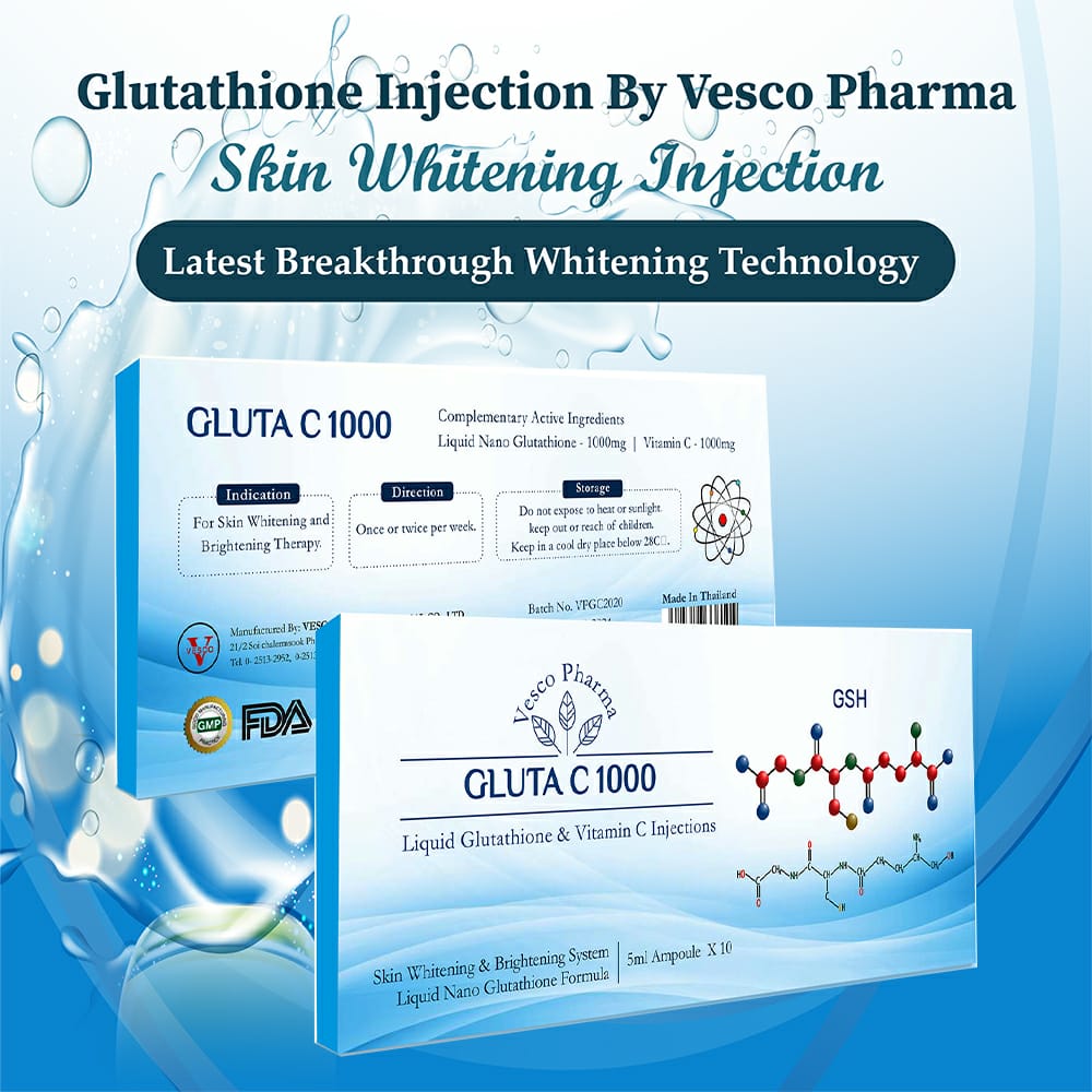 The Glutathione Injection By Vesco Pharma Gluta C 1000 And Vitamin C