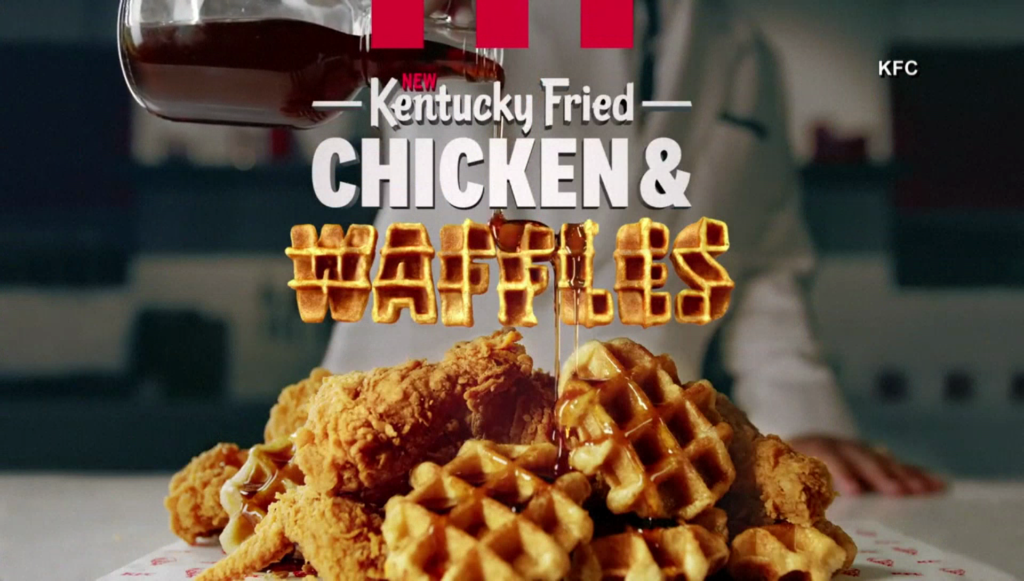 Waffles and Chicken from KFC for Breakfast, Forever!